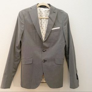 Zara man polka dot slim blazer jacket size 36